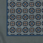 Campbell Sage Green & Black 33cm Pocket Square - Tie Doctor